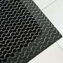 Rackhams Mesh Dirt Trapper Door Mat – Non-Slip Vinyl Indoor/Outdoor Scraper Entrance Mat – Metallic Black & White – Multiple Sizes - 40 x 60cm - thumbnail 6