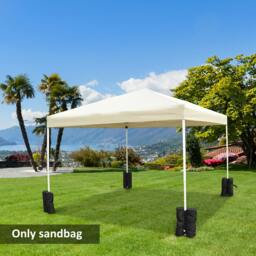 Rackhams 15 kg Heavy Duty Gazebo Weight Sand Bags, 4 pcs Leg Weights Marquee Tent Canopy Base for Trampoline Pop Up Gazebo Tent Parasols
