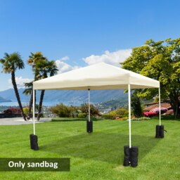 Rackhams 15 kg Heavy Duty Gazebo Weight Sand Bags, 4 pcs Leg Weights Marquee Tent Canopy Base for Trampoline Pop Up Gazebo Tent Parasols - thumbnail 1