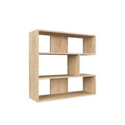 Rackhams Molly Modern Compact Bookcase Display Unit No.1 89cm - Anthracite Grey - thumbnail 3