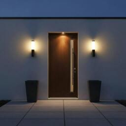 Rackhams 6 Watt LED Black Outdoor Wall Lantern Light - thumbnail 3