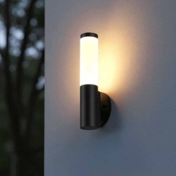 Rackhams 6 Watt LED Black Outdoor Wall Lantern Light