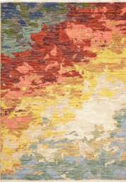 Rackhams Nomad Abstract Wool-Blend Rug – Multicolour - 240X340 cm