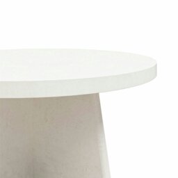 Rackhams Liam Round Coffee Table Plaster - White - thumbnail 4