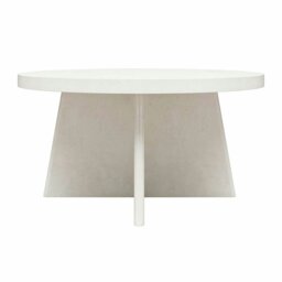 Rackhams Liam Round Coffee Table Plaster - White - thumbnail 2