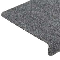 Rackhams Stair Mats 5 pcs Light Grey 65x21x4 cm Needle Punch - thumbnail 5