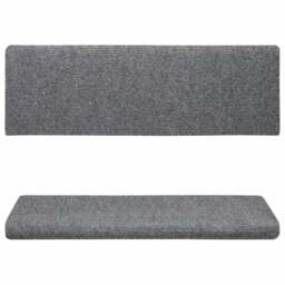 Rackhams Stair Mats 5 pcs Light Grey 65x21x4 cm Needle Punch - thumbnail 4