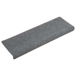 Rackhams Stair Mats 5 pcs Light Grey 65x21x4 cm Needle Punch - thumbnail 3