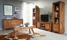 Rackhams Tanishia Sheesham Wine Bookcase - Wood - 1 - 50CM X 40CM X 175CM  (LXDXH) - thumbnail 5