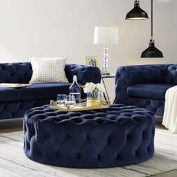 Rackhams Napoleon Pouffe, Velvet - 90CM - Other ( Contact Us ) - thumbnail 6