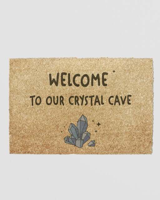 Rackhams Welcome To Our Crystal Cave Doormat (60 x 40cm)