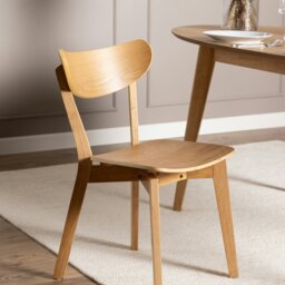 Rackhams Roxby Dining Chairs in Oak Set of 2 - 1 - thumbnail 5