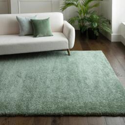 Rackhams Atlas Sage Shaggy Rug - 160x230cm - thumbnail 2