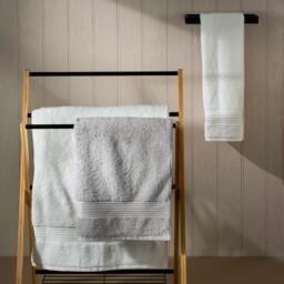 Rackhams Light Grey Egyptian Cotton Bath Towels - Single - thumbnail 2