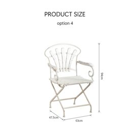 Rackhams Antonia Outdoor Garden Dining Table Set, Iron - Option 4 Garden Chairs x 2 - thumbnail 1