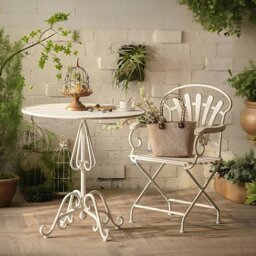 Rackhams Antonia Outdoor Garden Dining Table Set, Iron - Option 4 Garden Chairs x 2 - thumbnail 2