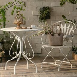 Rackhams Antonia Outdoor Garden Dining Table Set, Iron - Option 4 Garden Chairs x 2 - thumbnail 3