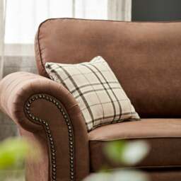 Rackhams Oakland Chesterfield Leather 3 Piece Sofa Suite (3 + 1 + 1) - Tan - thumbnail 4