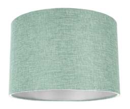 Rackhams Contemporary and Sleek Mint Plain Linen Fabric Drum Lamp Shade 60w Maximum - thumbnail 1