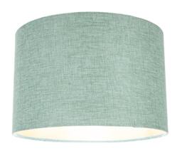 Rackhams Contemporary and Sleek Mint Plain Linen Fabric Drum Lamp Shade 60w Maximum - thumbnail 3