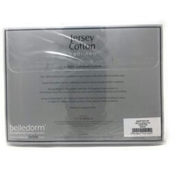 Rackhams Jersey Cotton Contour Pillowcase (Pair) - White - L - White - 100% Combed Cotton - thumbnail 3