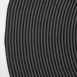 Rackhams Grey and Black Handmade Woven Spiral Braided Rug - 120 cm Round - thumbnail 4