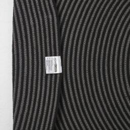 Rackhams Grey and Black Handmade Woven Spiral Braided Rug - 120 cm Round - thumbnail 6