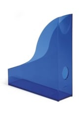 Rackhams Magazine Rack Document Desk File Organiser - 6 Pack - A4 Clear Blue - thumbnail 2