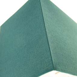 Rackhams Contemporary and Stylish Vivid Teal Linen Fabric Rectangular Lamp Shade - thumbnail 4