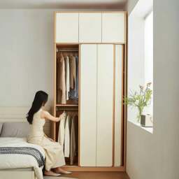 Rackhams Soriano Sliding Door Wardrobe, Wood - 158cm - NO Top Cabinet Or Side Cabinet - thumbnail 5