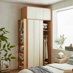 Rackhams Soriano Sliding Door Wardrobe, Wood - 158cm - NO Top Cabinet Or Side Cabinet - thumbnail 6