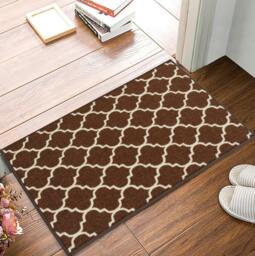 Rackhams Trellis Gel Mat - Brown Cream - 40cm x 60cm (1.3ft x 1.95ft) - thumbnail 3