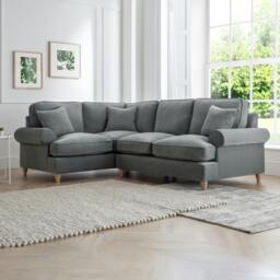 Rackhams The Bromfield Left Hand Corner Sofa - Charcoal
