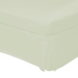 Rackhams Easycare Percale Platform Valance - Green Apple - Single - Green Apple - 50% Cotton/50% Polyester - thumbnail 3