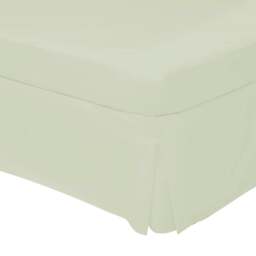 Rackhams Easycare Percale Platform Valance - Green Apple - Single - Green Apple - 50% Cotton/50% Polyester