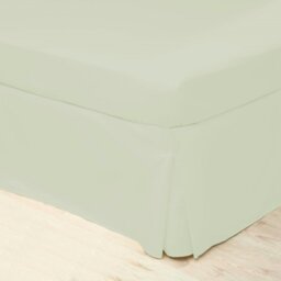 Rackhams Easycare Percale Platform Valance - Green Apple - Single - Green Apple - 50% Cotton/50% Polyester - thumbnail 2