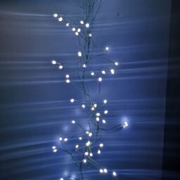 Rackhams 5.4m White LEDs Green Garland Wire Light Christmas Decoration with Timer - thumbnail 6