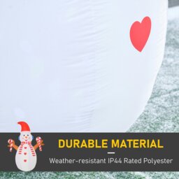 Rackhams Christmas Inflatable Snowman, Rotating Lighted Indoor Outdoor  Decoration - thumbnail 5