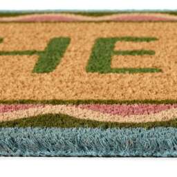 Rackhams Eco-Friendly Hello Scallop Coir Doormat - 45x75 cm - thumbnail 3