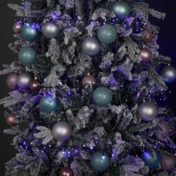 Rackhams 37.5m 1500 LED TreeBrights Christmas String Lights with Timer in Blue, White & Purple - thumbnail 6