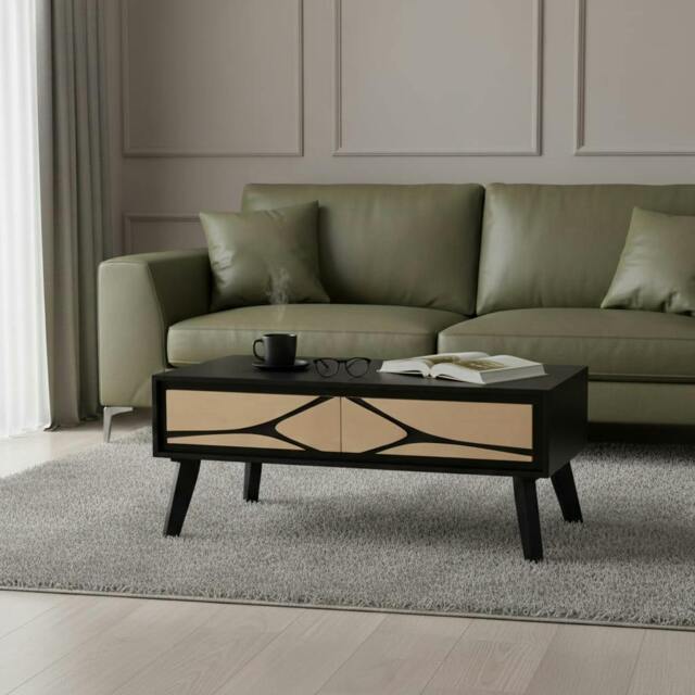 Rackhams Dusk Mango Wood Coffee table with Storage - 1 - Mango Wood & Engineering wood - Tan - image 1