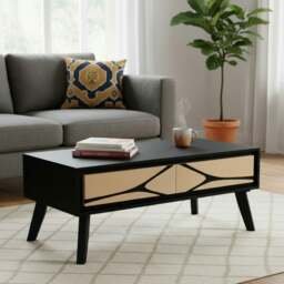 Rackhams Dusk Mango Wood Coffee table with Storage - 1 - Mango Wood & Engineering wood - Tan - thumbnail 4