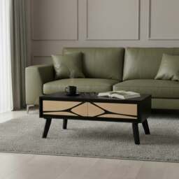 Rackhams Dusk Mango Wood Coffee table with Storage - 1 - Mango Wood & Engineering wood - Tan - thumbnail 2