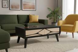 Rackhams Dusk Mango Wood Coffee table with Storage - 1 - Mango Wood & Engineering wood - Tan - thumbnail 5