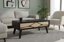 Rackhams Dusk Mango Wood Coffee table with Storage - 1 - Mango Wood & Engineering wood - Tan - thumbnail 6