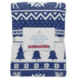 Rackhams Personalised Festive Fleece Blanket - Red - thumbnail 4