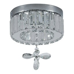 Rackhams Modern Round Crystal Ceiling Light with Crystal Pendant - L - thumbnail 4
