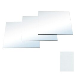 Rackhams 3pcs Acrylic Adhesive Wall Mirror Tiles - thumbnail 3
