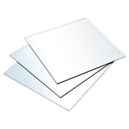 Rackhams 3pcs Acrylic Adhesive Wall Mirror Tiles - thumbnail 1
