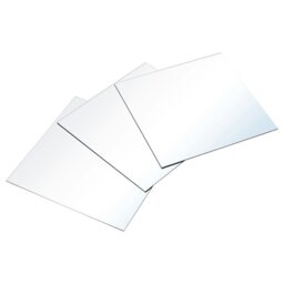 Rackhams 3pcs Acrylic Adhesive Wall Mirror Tiles - thumbnail 2
